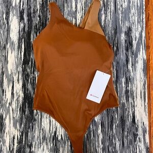 Lululemon Nulu Asymetrical Bodysuit Sz 8